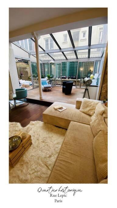 Villa Lepic, Luxury Flat In Montmartre With Private Terrasse-Appartement Entier Paryż Zewnętrze zdjęcie