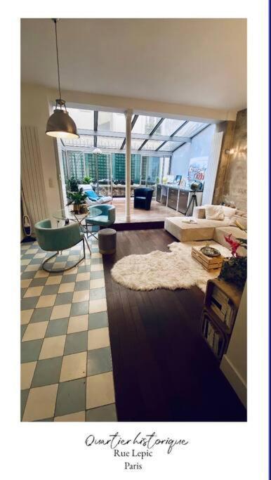 Villa Lepic, Luxury Flat In Montmartre With Private Terrasse-Appartement Entier Paryż Zewnętrze zdjęcie