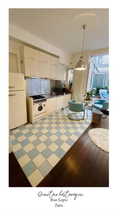 Villa Lepic, Luxury Flat In Montmartre With Private Terrasse-Appartement Entier Paryż Zewnętrze zdjęcie
